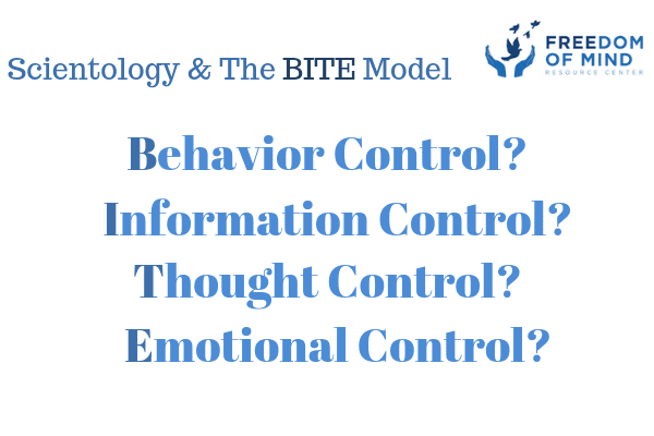 The BITE Model and Scientology