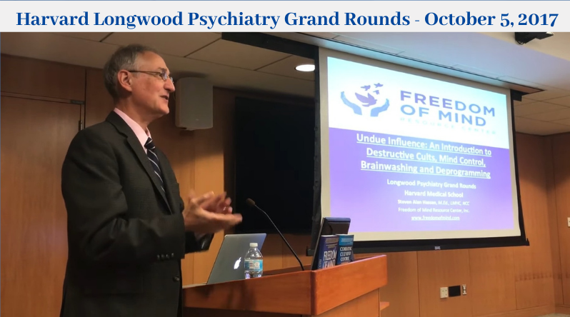Harvard Psychiatry Grand Rounds Steven Hassan Mental health professionals
